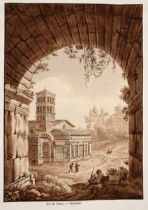 Interior of the Arch of Janus, 1833 by Agostino Tofanelli